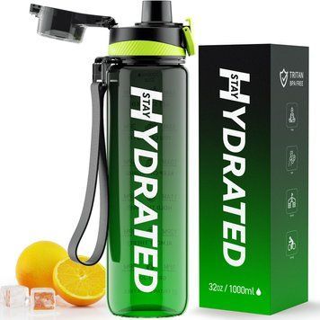 Бутылка для воды из тритана 1 л Hydrated 12429372 фото